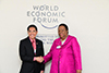 inister Naledi Pandor meets with the Senior Minister of State at the Ministry of Defence and the Ministry of Foreign Affairs, Dr Mohamad Maliki Bin Osman, of Singapore, on the sidelines of the World Economic Forum (WEF) Africa, Cape Town, South Africa, 5 September 2019.