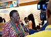 Minister Naledi Pandor being interviewed after the Seventh Tokyo International Conference on African Development (TICAD VII) Summit, in Yokohama, Japan, 30 August 2019.