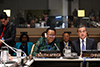 Minister Naledi Pandor delivers a statement at the High-Level side event on the 70th Anniversary of the Geneva Conventions, with the theme: "Investing in Humanity Through Multilateralism", at the 74th Session of the United Nations (UN) General Assembly (UNGA 74), New York, USA, 23 September 2019.