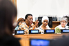 Minister Naledi Pandor attends the launch of the Global Alliance of Regional Networks of Women Mediators hosted by Femwise Africa, Mediterranean Women Mediators Network, Nordic Women Mediators and Commonwealth Women Mediators, at the 74th Session of the United Nations (UN) General Assembly (UNGA 74), New York, USA, 26 September 2019.