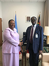 Bilateral Meeting between Minister Naledi Pandor and former President, Michel Kafando, of Burkina Faso who is currently the UN Secretary-General’s Special Envoy for Burundi, New York, USA, 30 October 2019.