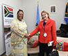 Bilateral Meeting between Minister Naledi Pandor and the State Secretary of Foreign Affairs, Ms Antje Leendertse, of Germany, New York, USA, 28 October 2019.
