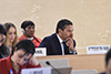 Deputy Minister Alvin Botes attends the High Level Panel Discussion commemorating the 25th Anniversary of the Beijing Declaration and Platform for Action (BDPA), at the High-Level Segment of the 43rd Session of the United Nations (UN) Human Rights Council, Geneva, Switzerland, 25 February 2020.