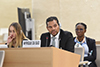 Deputy Minister Alvin Botes delivers a National Statement during the Annual High Level Panel on Human Rights Mainstreaming under the theme: "Thirty years of implementation of the Convention on the Rights of the Child: Challenges and Opportunities", at the High-Level Segment of the 43rd Session of the United Nations (UN) Human Rights Council, Geneva, Switzerland, 24 February 2020.