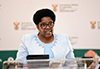 Deputy Minister Candith Mashego-Dlamini addresses a symposium on South Africa’s chairing of the African Union (AU), University of Venda, Thohoyandou, Limpopo Province, South Africa, 13 March 2020.