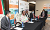 Minster Naledi Pandor and the Minister of Health, Dr Zwelini Mkhize, receive donations from the Government of the People’s Republic of China of Humanitarian Aid for COVID-19 to South Africa, OR Tambo International Airport, Kempton Park, South Africa, 14 April 2020.
