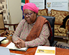 Minister Naledi Pandor hosts the Women’s Month Webinar under the theme: “Generation Equality: Realising women’s rights for an equal future”, Pretoria, South Africa, 14 August 2020.