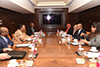 Bilateral Meeting between Minister Naledi Pandor and the Minister of Foreign Affairs of Maldives, Mr Abdulla Shahid, Taj Palace, New Delhi, India, 16 January 2020.