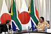 Minister Naledi Pandor hosts her Japanese counterpart, Minister Toshimitsu Motegi, for Bilateral Talks aimed at further strengthening South Africa – Japan relations, Pretoria, South Africa, 12 December 2020.