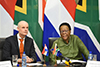 Minister Naledi Pandor hosts the Foreign Minister of Netherlands, Mr Stef Blok, for the inaugural meeting of South Africa – Netherlands Joint Commission for Cooperation (JCC), OR Tambo Building, Pretoria, South Africa, 3 February 2020.