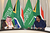 Minister Naledi Pandor holds a Bilateral Meeting with Prince Faisal bin Farhan Al Saud of Saudi Arabia, OR Tambo Building, Pretoria, South Africa, 14 December 2020.