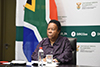 Minister Naledi Pandor chairs the Debate at the United Nations Security Council (UNSC) Virtual Meeting on the maintenance of International Peace and Security: Security Sector, Pretoria, South Africa, 3 December 2020.