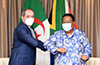 Minister Naledi Pandor hosts the Minister of Foreign Affairs of The People’s Democratic Republic of Algeria, Mr Sabri Boukadoum, on a Working Visit to Pretoria, South Africa, 12 January 2021.