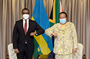 Minister Naledi Pandor hosts the Minister of Foreign Affairs and International Cooperation, Dr Vincent Biruta, of the Republic of Rwanda, in Pretoria, South Africa, 4 June 2021.