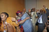 Minister Nkosazana Dlamini Zuma with the South African Delegation after the AU Candidate Vote, 15 July 2012.