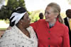 United States Secretary of State, Ms Hillary Rodham-Clinton meets with African Union (AU) Elect Chairperson Dr Nkosazana Dlamini Zuma. Pretoria, South Africa, 7 August 2012.