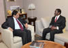 Deputy Minister Mr Ebrahim Ebrahim, and the Minister of Foreign Affairs and International Cooperation of the Republic of Malawi, Mr Ephraim Mganda Chiume during the 2nd Session of the South Africa-Malawi Joint Commission for Cooperation (JCC), Pretoria, South Africa, 7 September 2012.