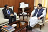 Deputy Minister of International Relations and Cooperation South Africa, Mr Ebrahim Ebrahim meets with the Minister of State of Foreign Affairs, Mr Nawabzada Malik Amad Khan of Pakistan; during his working visit to Islamabad, Pakistan, 5 November 2012.