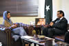 Deputy Minister Ebrahim Ebrahim meets with the Minister of Foreign Affairs, Ms Hina Rabbani Khar, of Pakistan; during his Working Visit to Islamabad, Pakistan, 5 November 2012.