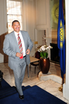 Deputy Minister Marius Fransman arrives at Marlborough House to attend the Commonwealth Ministerial Task Force in London, UK, 15 June 2012.