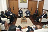 SADC Troika Meeting - Deputy Minister Marius Fransman meets the Prime Minister of Madagascar, Omer Beriziky, Madagascar, 14 March 2012.
