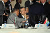 eputy Minister Marius Fransman speaks to the South Korean Delegate before the Conference commences.