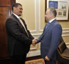 Deputy Minister of International Relations and Cooperation, Mr Marius Fransman, with the Deputy Minister of Foreign Affairs of Ukraine, Mr Viktor Mayko; for the Second Ministerial Political Consultations in Cape Town, South Africa, 9 October 2012.