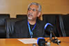 The South African Presidential Spokesperson, Mr Mac Maharaj, during a Press Conference, 16 July 2012.