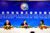 Foreign Minister Mohamed Kamel Arm of Egypt, Foreign Minister Yang Jiechi of China, and Minister Maite Nkoana-Mashabane, share a light moment at the Trilateral Press Briefing held at the conclusion of the Forum on China-Africa Cooperation (FOCAC), Beijing, China, 20 July 2012.