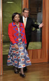 Minister of International Relations and Cooperation of South Africa, Ms Maite Nkoana Mashabane visits the German Foreign Minister, Dr Guido Westerwelle, in Berlin, Germany after the successful SA-EU Summit held in Belgium, 19 September 2012.