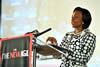 Minister of International Relations and Cooperation, Ms Maite Nkoana-Mashabane during The New Age Business Briefing Session, Johannesburg, South Africa, 11 September 2011.