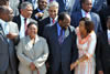 Left to Right: Dr Thomaz Salomao, SADC Executive Secretary; Foreign Affairs and Tourism Minister, Given Lubinda of Zambia; Foreign Minister Arvin Boolell of Mauritius. Bottom left to right: Foreign Minister, Dr Mary Nagu of Tanzania; Minister of Foreign Affairs, Mr Simbarashe S. Mumbengegwi, of Zimbabwe; and Minister of International Relations and Cooperation Ms Maite Nkoana-Mashabana, during a group photograph