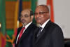 President Jacob Zuma and President Meles from Ethiopia during the AU Heads of State and Government Ad-hoc Committee on the Election of the Members of the African Union Commission Meeting, Cotonou, Benin, 14 May 2012.