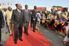 President Jacob Zuma departs from the Cotonou International Airport, Cotonou, Benin, 14 May 2012.