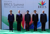 Family photograph of the BRICS Leaders during the 4th BRICS Summit in New Delhi, India, 29 March 2012.