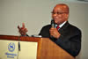President Jacob Zuma addresses the Science and Technology Meeting between South Africa and the European Union, 18 September 2012.