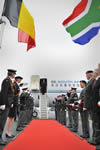 President Jacob Zuma arrives in Brussels, Belgium for the SA-EU Summit Meeting, 18 September 2012.