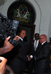 President Jacob Zuma is welcomed by President Jikaya Kikwete of Tanzania and the SADC Executive Secretary, Dr Augasto Salomao, upon his arrival ahead of the SADC Troika Meeting, Dar es Salaam, Tanzania, 7 December 2012.