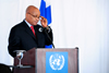 President Jacob Zuma addresses an audience at the High-Level Event on Women's access to Justice, organised by the Republic of Finland, South Africa and UNWomen, New York, USA, 25 September 2012.