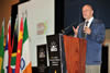 Minister of Science and Technology, Mr Derek Hanekom, speaks at a BRICS roadshow held in Sandton Convention Centre, 23 February 2013, Johanesburg, South Africa.