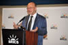 Minister of Science and Technology, Mr Derek Hanekom, speaks at a BRICS roadshow held in Sandton Convention Centre, 23 February 2013, Johanesburg, South Africa.