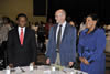 (left to right) Ambassador Jerry Matjila (Director General of the Department of International Relations and Cooperation), Minister Derek Hanekom, Department of Science, and Technology and Gauteng Premier, Mrs Nomvula Mokonyane, 23 February 2013, Johanesburg, South Africa.
