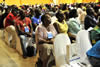 Polokwane community members attend the first BRICS roadshow at the Jack Botes hall, Polokwane, Limpopo, South Africa, 23 January 2013.