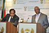 Deputy Minister Ebrahim Ebrahim during a Press Conference with his Somalian counterpart, Dr Jamal Barrow, at the OR Tambo Building, Pretoria, South Africa, 02 July 2013.