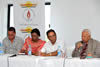 (right to left) Mr R Sampanthan (leader of the NPA party of Sri Lanka), Deputy Minister Ebrahim Ebrahim, Deputy Minister of Economic Development Ms Hlengiwe Mkhize and South African High Commissioner to Sri Lanka Mr Jeff Doige, Lenasia, Johannesburg, South Africa, 2 February 2013.