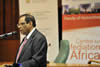 Deputy Minister Ebrahim Ebrahim delivers a keynote address at a seminar hosted by the Department of Political Sciences and the Centre for Mediation in Africa, University of Pretoria, Pretoria, South Africa, 24 February 2014.