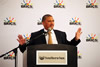 Deputy Minister Marius Fransman addresses a Breakfast Meeting for the Western Cape Province's leg of the nation-wide Fifth BRICS Summit road show, Cape Town, South Africa, 5 March 2013.