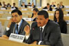 Deputy Minister Fransman addresses the meeting during Panel discussion on "International cooperation in the development, transfer and diffusion of technologies in Africa and least developed countries", Geneva, Switzerland, 03 July 2013.