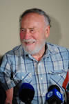 Prof. Karabus  during the Press Conference, Cape Town, South Africa, 17 May 2013.