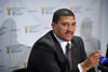 Deputy Minister Marius Fransman addresses the media on the case of Prof. Cyril Karabus, City Lodge, OR Tambo International Airport, Johannesburg, South Africa, 22 April 2013.